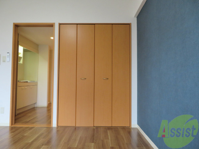 収納　寝室にあったクローゼット。荷物がたくさんあっても大丈夫。