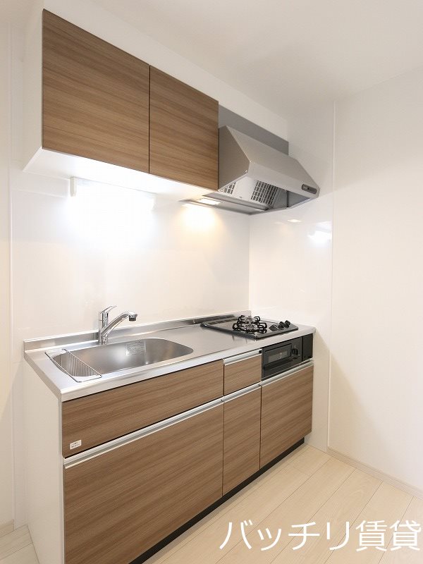 キッチン　建築中物件の為、画像は同型イメージとなります。