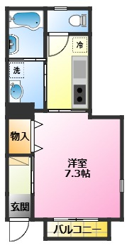 建物外観　2012年完成♪ 嬉しい広々7帖の1Kタイプ♪