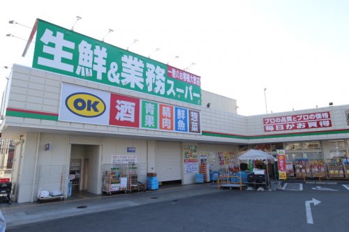 スーパー　生鮮&業務スーパー ボトルワールドOK 平群椿井店（スーパー）まで1369m
