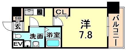 レジュールアッシュ尼崎駅前の間取り写真