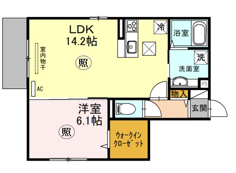 Birdhill塚本通の間取り写真