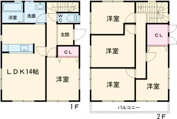 伊勢崎市長沼 戸建の間取り写真