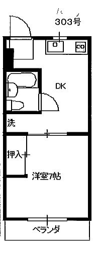 コーポさくらの間取り写真