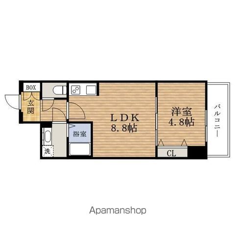 地下鉄中央線 堺筋本町駅 徒歩5分 15階建 築6年の間取り写真