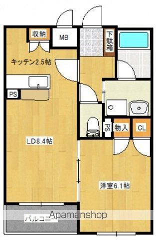 ＪＲ山陽本線 西広島駅 徒歩6分 3階建 築27年の間取り写真
