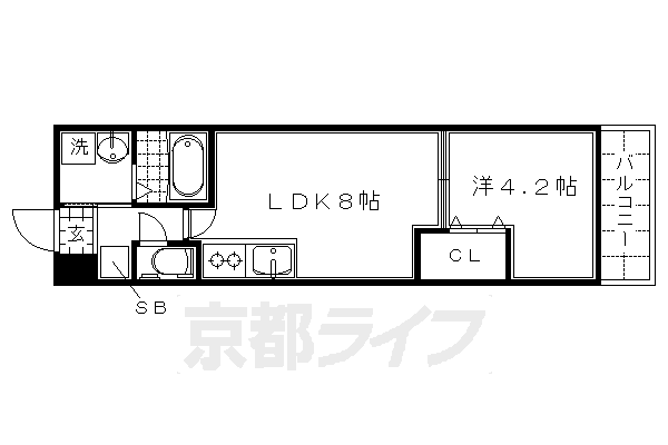 サクシード伏見車町1stの間取り写真