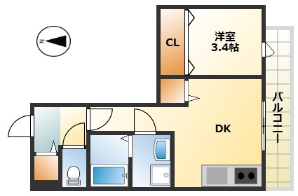 メゾンブランの間取り写真