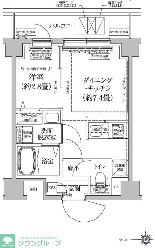 アイルグランデ東京青井の間取り写真