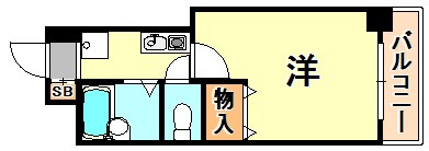 AURORA COURT兵庫駅前の間取り写真
