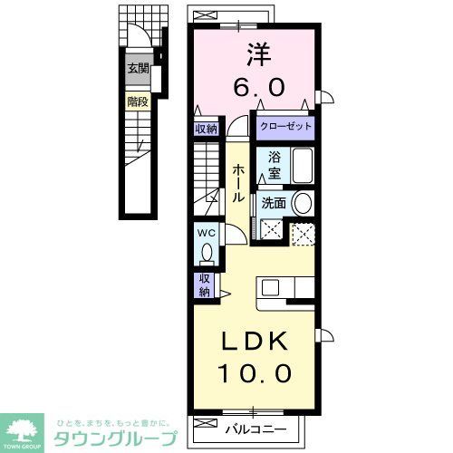 西武池袋線 大泉学園駅 バス乗車時間：15分 最寄りバス停で下車 徒歩8分 2階建 築18年の間取り写真