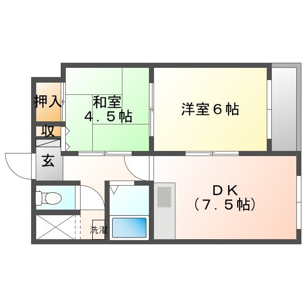 リビナ十二神1号館の間取り写真