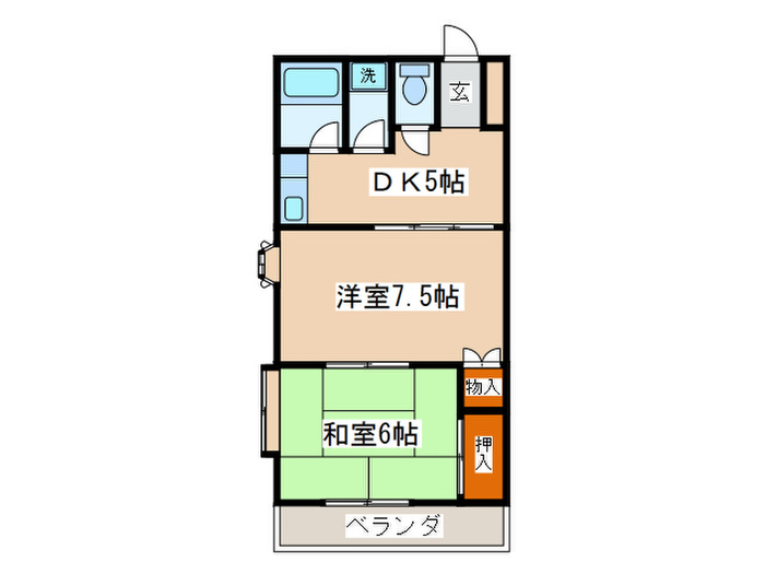ハイネスかしわ台の間取り写真
