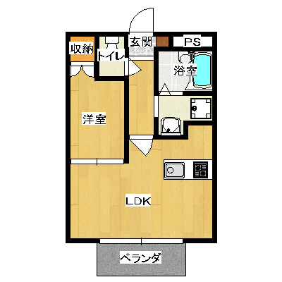 キャッスル高木瀬の間取り