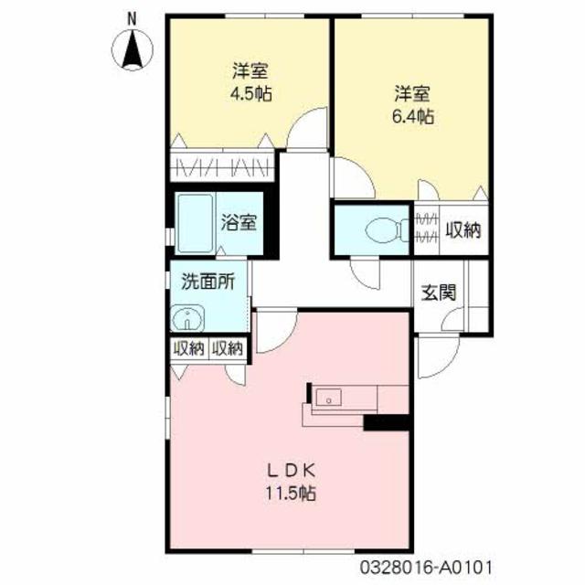 フェア　ウィンズ　Ａ棟の間取り