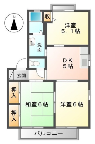 ファミール伊藤の間取り