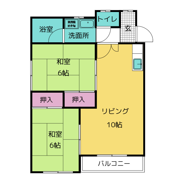 ロアンヴェール玉奈の間取り