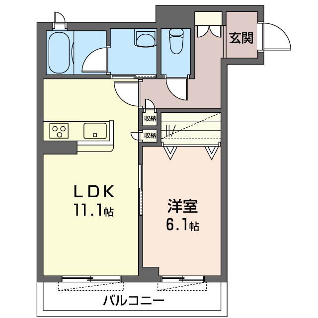 アトリエールIIの間取り