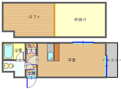 コーポリサ清水の間取り