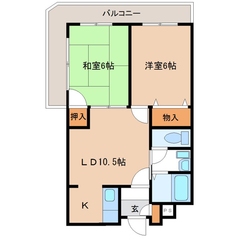 プランドールむつみの間取り