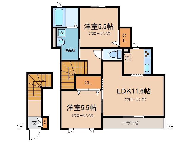 ハーモニーヒルズ銀河の間取り