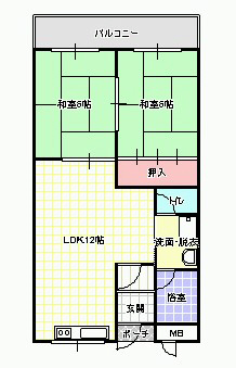 サンエス原田の間取り