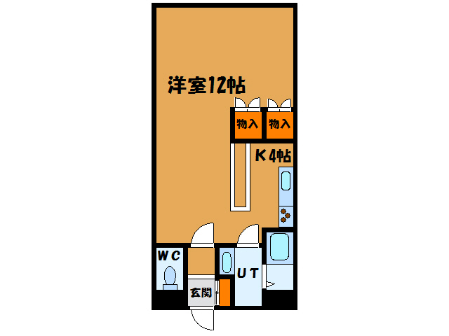 北海道函館市中道２（アパート）の賃貸物件の間取り