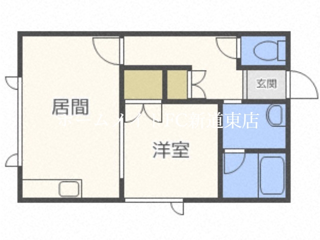 紫水ハイツ43の間取り