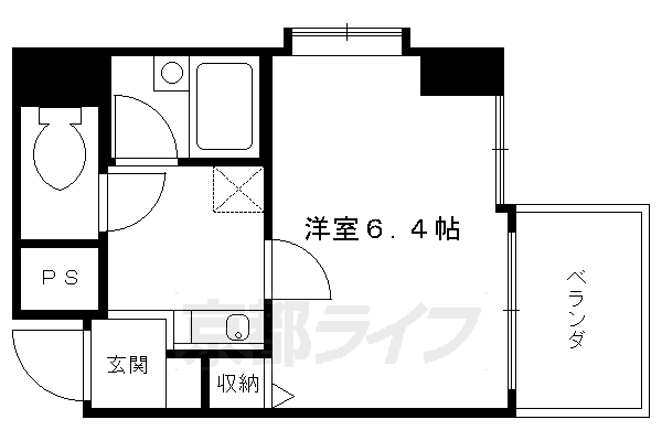 ベラジオ四条堀川の間取り