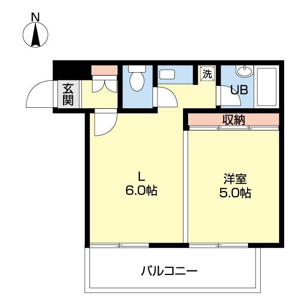 札幌市北区北二十条西のマンションの間取り