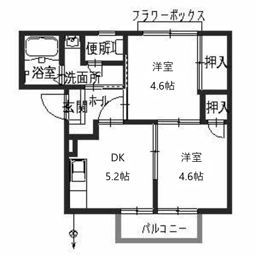 ハピネスハイツの間取り