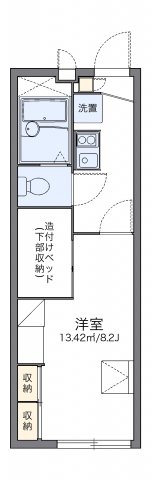 レオパレス五郎丸の間取り