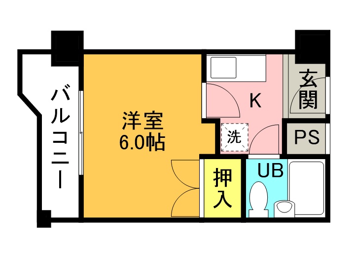 三島郡島本町広瀬のマンションの間取り