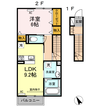 プロニティ鴨田の間取り