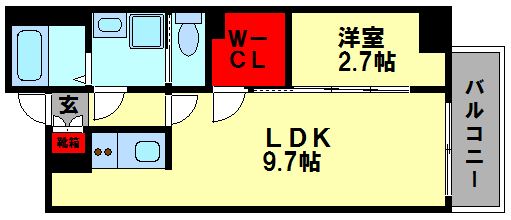 エンクレスト博多ハーモニーの間取り