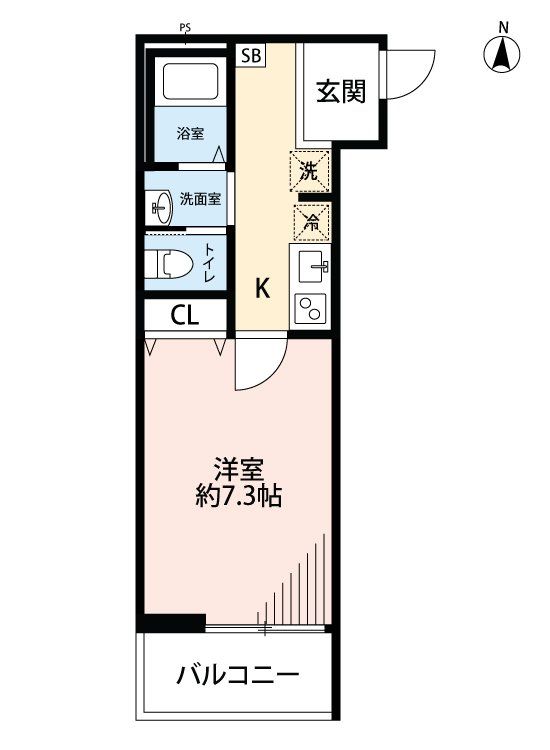 パルク秋津の間取り