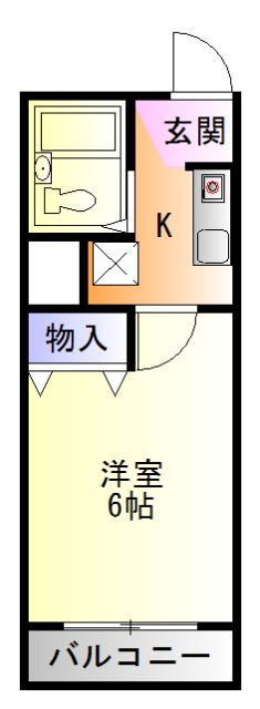 袋井市睦町のマンションの間取り