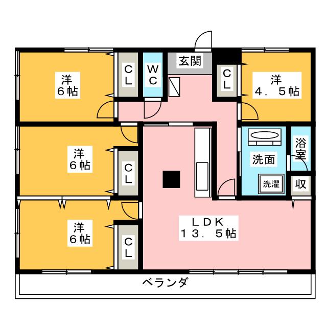 タキヤマフサミビルの間取り