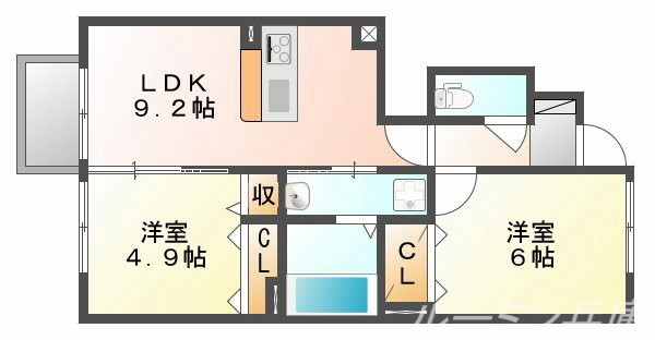 サンフルールの間取り