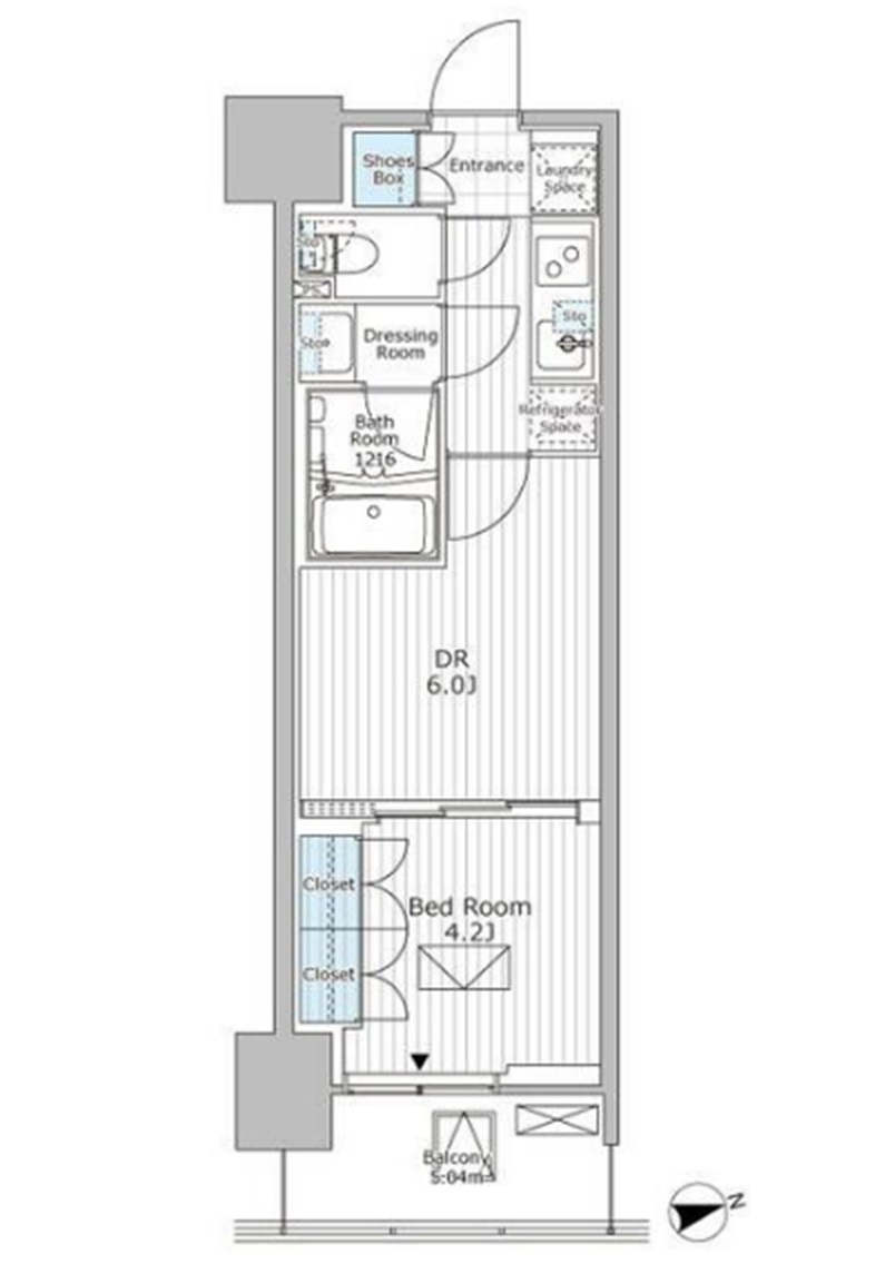 市川市市川のマンションの間取り