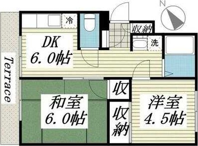 【松戸市上本郷のアパートの間取り】