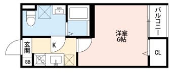 松戸市南花島のアパートの間取り