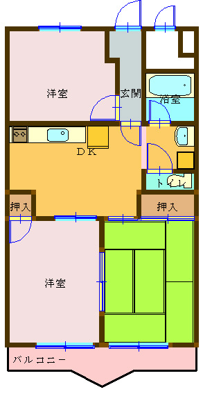 アベニュー長嶋の間取り