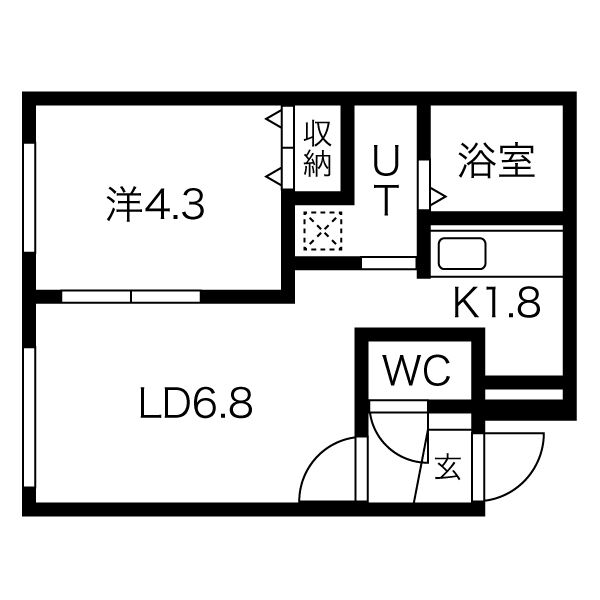 EXCEL学園前の間取り