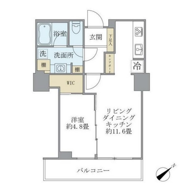 東京ツインパークス　ライトウイングの間取り