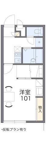 レオパレスエクセル こくふの間取り