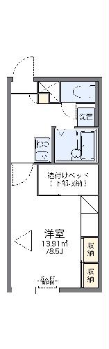 レオパレスドリームイン　室蘭の間取り