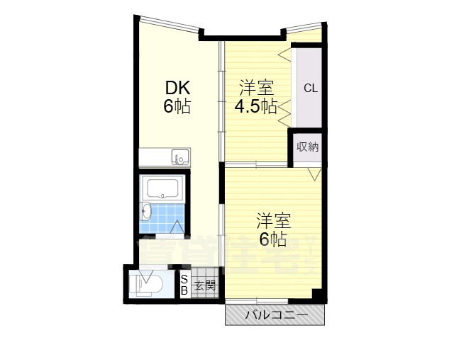 エクセル北巽(旧ヤマシタビル)の間取り