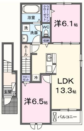 （新築）リバーストーン　マキバIの間取り