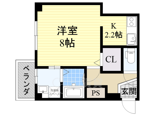 豊中市春日町のマンションの間取り